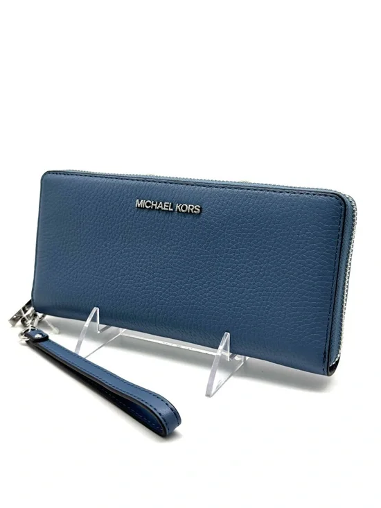 Michael Kors Large Continental Wallet Denim Blue - Picture 3 of 9
